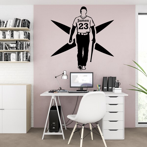Large Sports Vinyl Wall Decals Etsy
