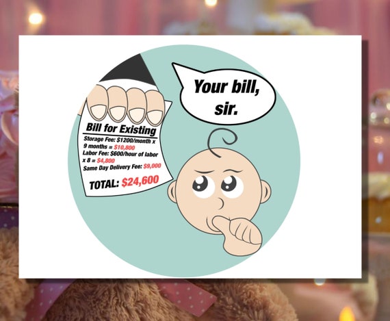 Printable Funny Baby Shower Card Baby Shower Greeting Card - Etsy