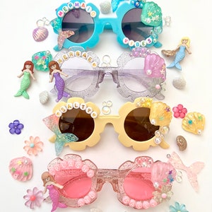 Mermaid Sunglasses, Birthday Girl sunglasses, custom sunglasses, Merbae, party sunglasses, customized sunnies, salty, Mermaid Party, mermaid
