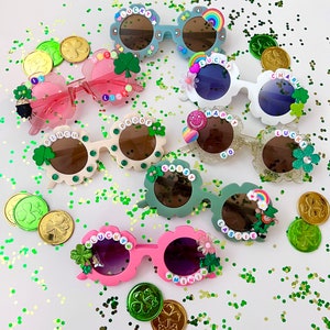 St Patrick Sunglasses, Personalized Sunglasses, Custom St Pattys Sunglasses, kids Lucky sunglasses, St Patrick Day sunnies, Lucky Charm, Kid