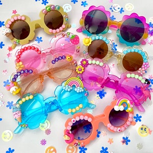 Summer Sunglasses,Pool Day Sunnies, Custom Sunglasses for kids, Summer, Flamingo Sunglasses, Beach Sunglasses, Pool party, Girls Sunglasses