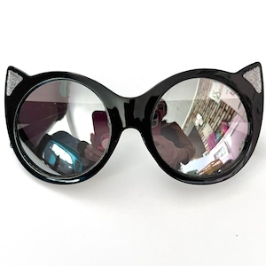 HALLOWEEN Sunglasses | Custom Halloween Sunnies | cat ears  | Kids Sunglasses | Cat Sunglasses | kids Halloween sunglasses | black cat