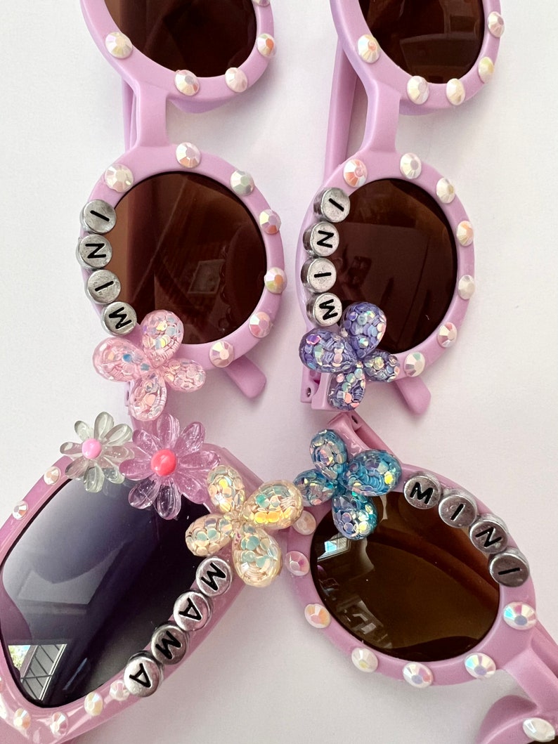 Mommy & Me Sunglasses Custom Sunglasses Mommys Mini Kids Etsy