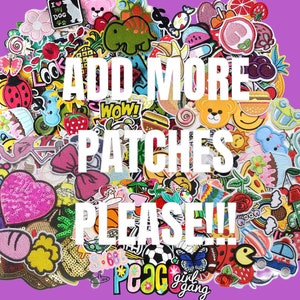 Wlitchi Custom Embroidery Patches Personalized Design Decorative Patches  for Hats Backpacks Jeans Jackets Clothing Bags Caps Iron on Sew o