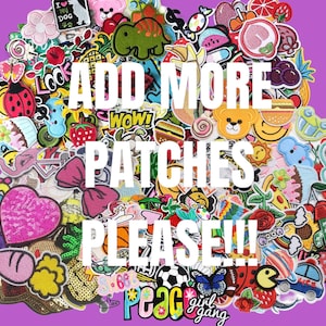 Agregue más parches, por favor / Chaqueta vaquera con parche de letra rosa para niñas / Chaqueta con parche de nombre / Chaqueta vaquera personalizada / Parches personalizados / Parches para niños