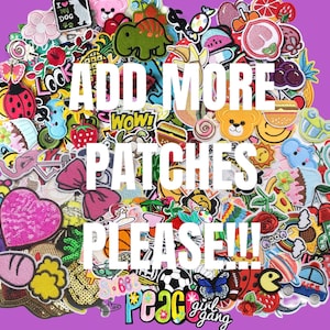 Wlitchi Custom Embroidery Patches Personalized Design Decorative Patches  for Hats Backpacks Jeans Jackets Clothing Bags Caps Iron on Sew o