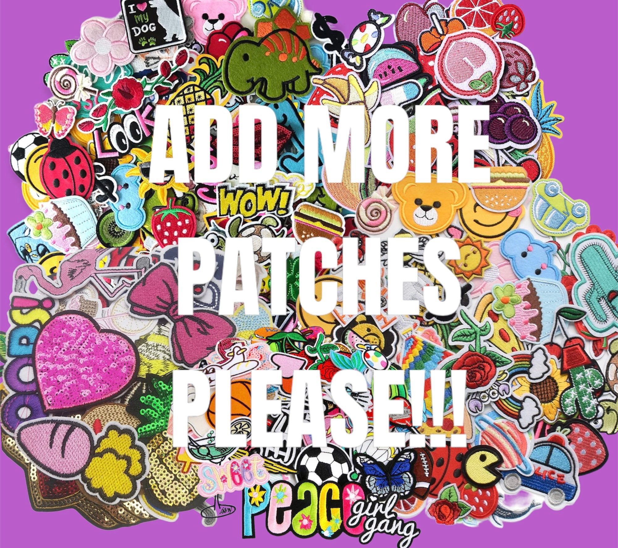 Embroidered Iron On Patches，A18 Pieces Bright Colors Cute Patches, Sew On  or Iron On Patches Applique for Clothing Jeans Jackets Pants Dress Shoes