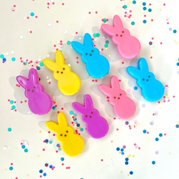 Peep Hair Clips, Lil Peep pigtail clips, Easter hair clip, Easter, hair clip, toddler piggies, Girls Peep Hair Clips, Easter clips for girls