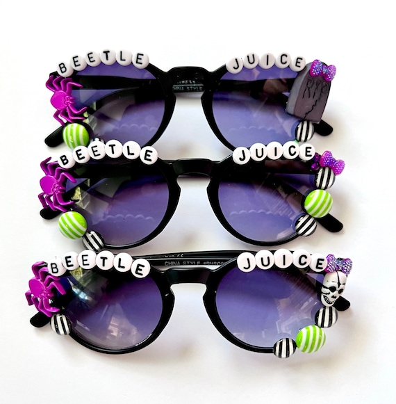 Beetlejuice Sunglasses, Halloween Sunglasses, Personalized