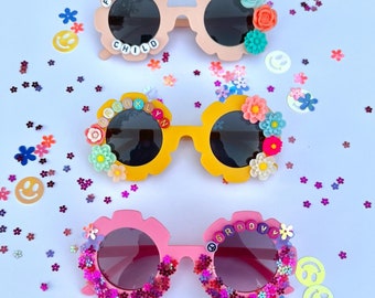 Custom Sunglasses | Flower Sunglasses | Custom Name Sunglasses | Sunnies for Kids | Girls Sunglasses | kids personalized sunglasses | boho