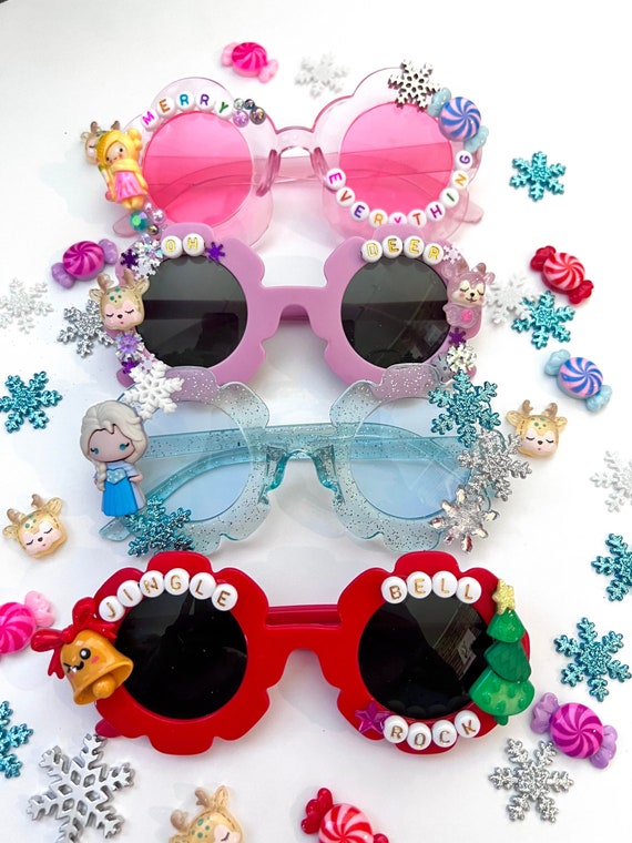 Christmas Sunglasses Personalized Sunglasses Custom Christmas Sunglasses Kids Christmas Sunglasses Christmas Sunnies Christmas Toddler Etsy