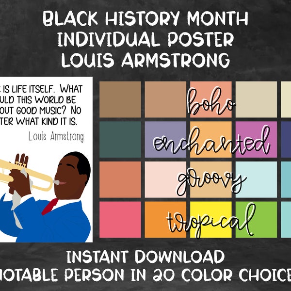 Black History Month [Individual Poster Series] - Louis Armstrong
