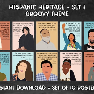 Hispanic Heritage Month Posters [Set 1] - Groovy Theme