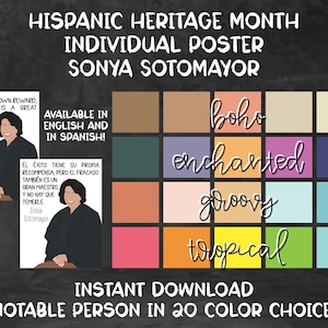 Hispanic Heritage Month [Individual Poster Series] - Sonya Sotomayor