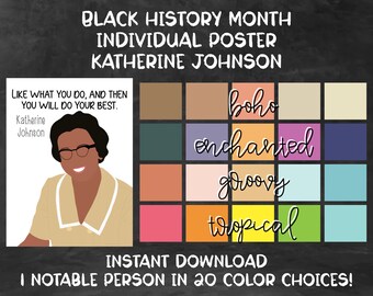 Black History Month [Individuelle Poster-Serie] - Katherine Johnson