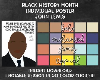 Black History Month [Individuelle Poster-Serie] - John Lewis