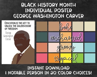 Black History Month [Individuelle Poster-Serie] - George Washington Carver