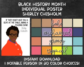 Black History Month [Individual Poster Series] - Shirley Chisholm