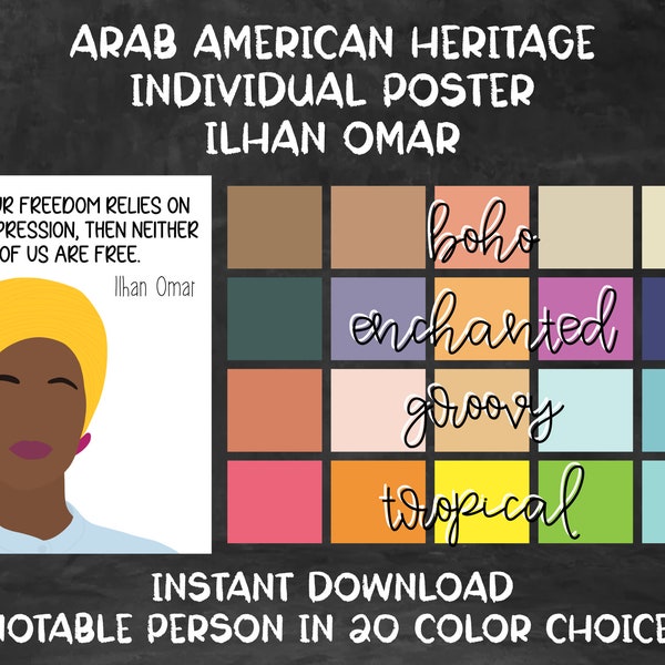 Arab American Heritage Month [Individual Poster Series] - Ilhan Omar