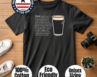 Stout Beer Definition T-Shirt: Hand-Screened Craft Brew Tee