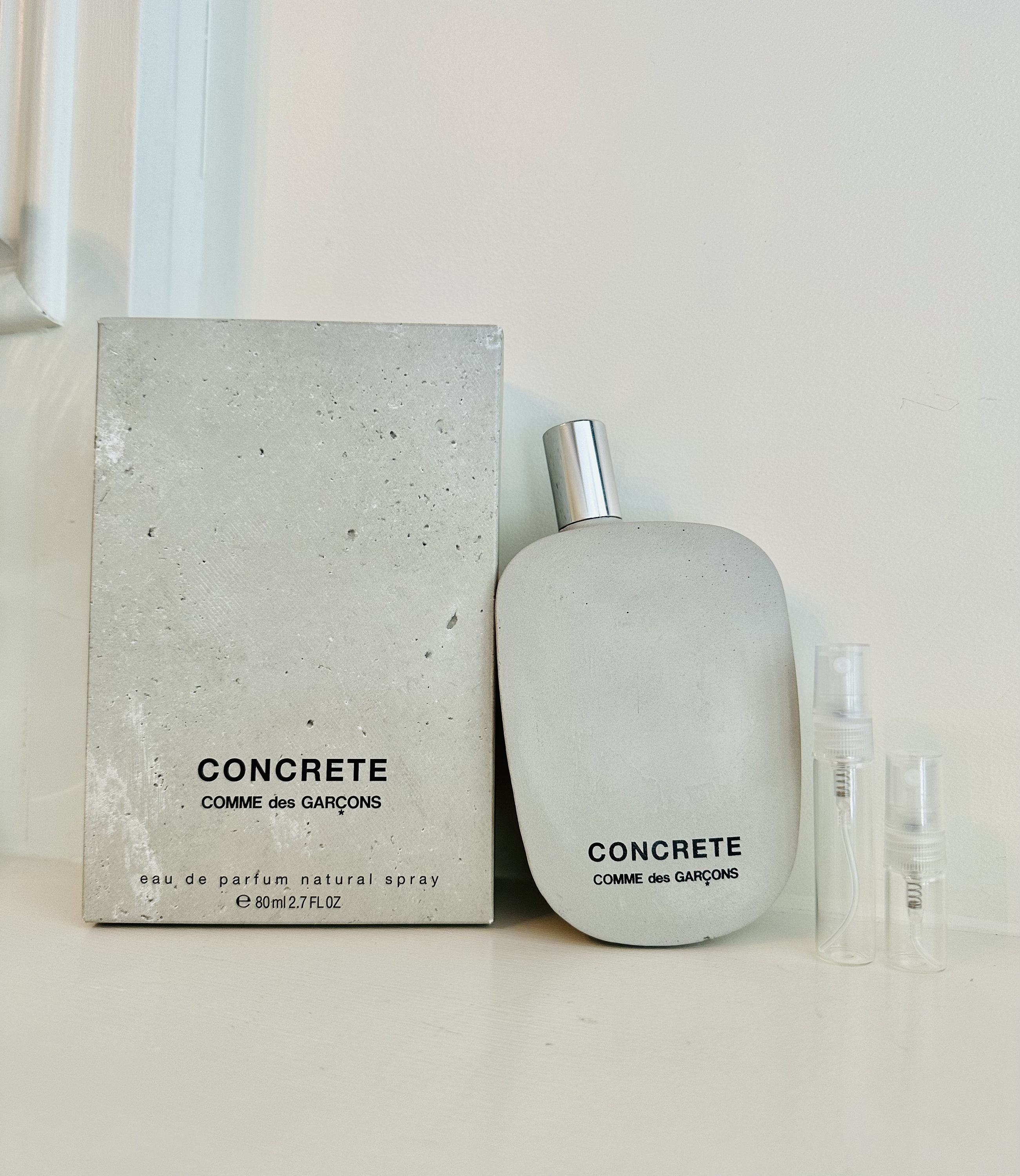 Concrete Comme Des Gar ons DECANT Travel Sample Glass Atomizer 2ml