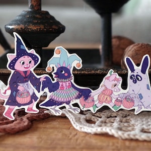 Sticker animaux déguisés pour halloween
