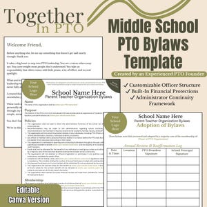 Modelo de Estatuto da Associação de Pais e Mestres (APM) Editável no Canva | Modelo de Estatuto Imprimível | Formulários de Governança da Diretoria da APM | Kit Inicial da APM | Estatuto da APM para Escola de Ensino Fundamental II