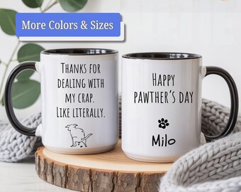 Personalized Dog Dad Mug, Custom Dog Father Gift, Father's Day Coffee Cup, Dog Dad Coffee Mug, Pet Parent Gift, Gift for Dog Lovers