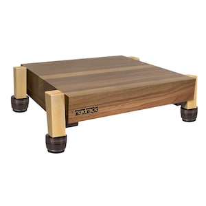 rigidstand - 3" Thick Solid Walnut Platforms - 1-1/2" Thick Maple Legs | Choice of Footer