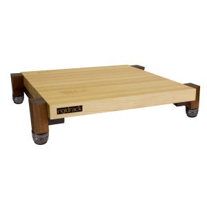 rigidstand - 1-1/2" Thick Solid Maple Platforms - 1-1/2" Thick Walnut Legs | Choice of Footer