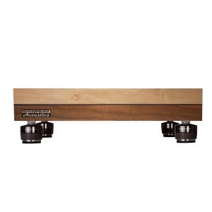 Double B Combo - Maple | Walnut Isolation Platform w/ M6 or M8 Threaded Brass Inserts - 3-1/8" Thick
