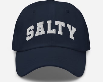 Salty Hat (more colors) | Embroidered Hat | Salty Baseball Hat | Beach Hat | Boat Hat