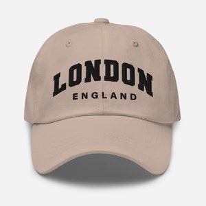 Embroidered London Baseball Hat (more colors) | London Hat | Chic Hat | Athleisure Hat | Travel Hat | Adjustable Hat | Dad hat