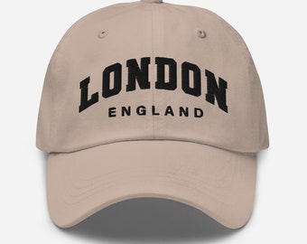 Haftowana czapka baseballowa London (więcej kolorów) | Czapka London | Elegancka czapka | Czapka sportowa | Czapka podróżna | Regulowana czapka | Czapka taty