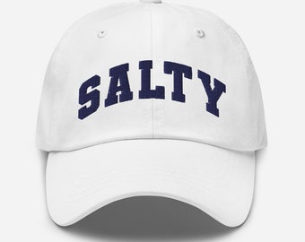 Salty Hat (more colors) | Embroidered Hat | Salty Baseball Hat | Beach Hat | Boat Hat