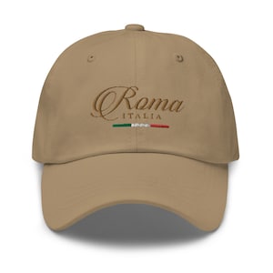Roma Italia Baseball Hat | Italian Hat | Italy Hat | Rome Hat | Trendy Fashion | Travel Baseball Hat