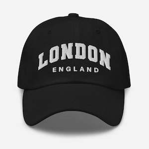 Boné bordado de beisebol London (mais cores) | Boné London | Boné chique | Boné Athleisure | Boné ajustável | Boné de pai