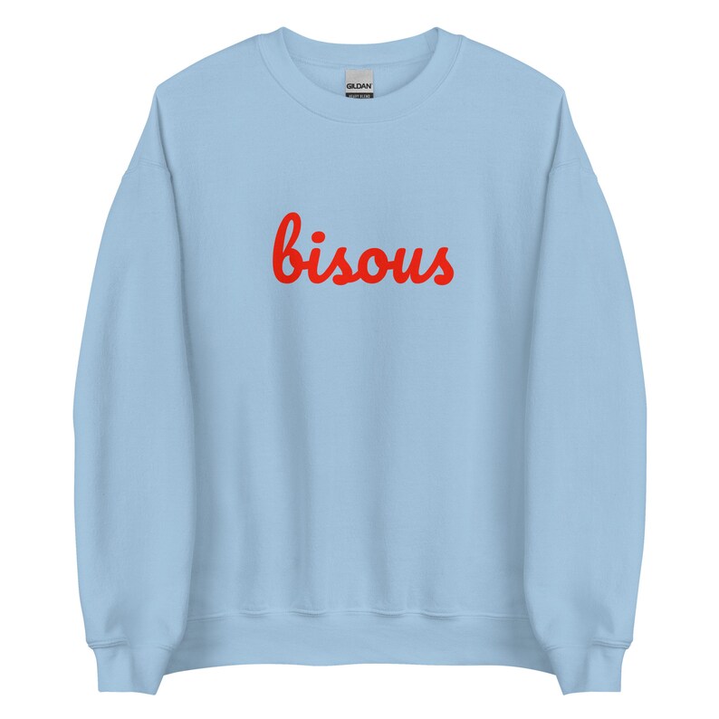 Bisous Sweatshirt | French Kiss Sweatshirt | French Slogan Sweatshirt | French Saying Shirt | French Shirt | Paris Shirt | French Sweatshirt