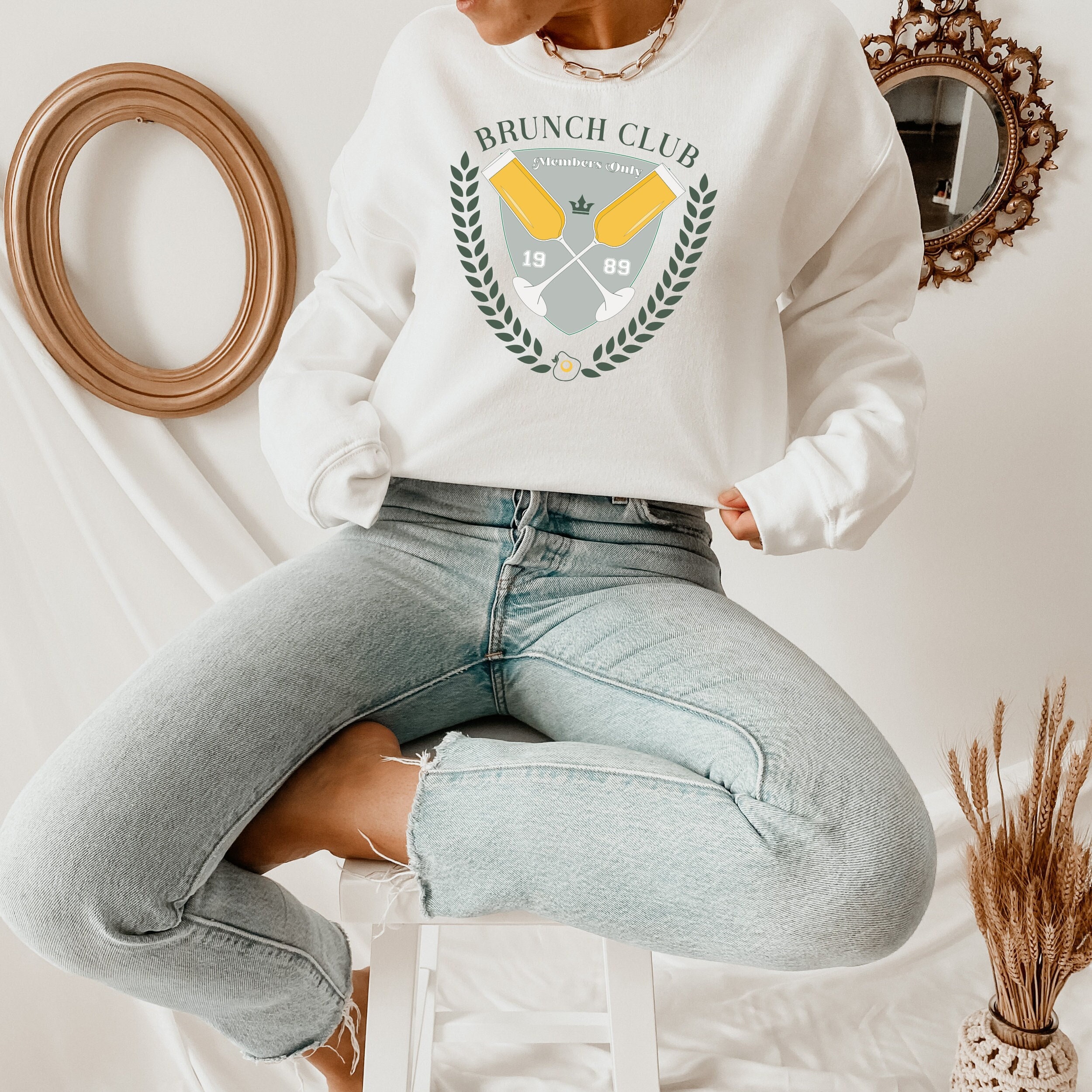 Brunch Shirt Brunch Club Brunch Sweater Mimosa Shirt Brunch Unisex Sweatshirt Etsy