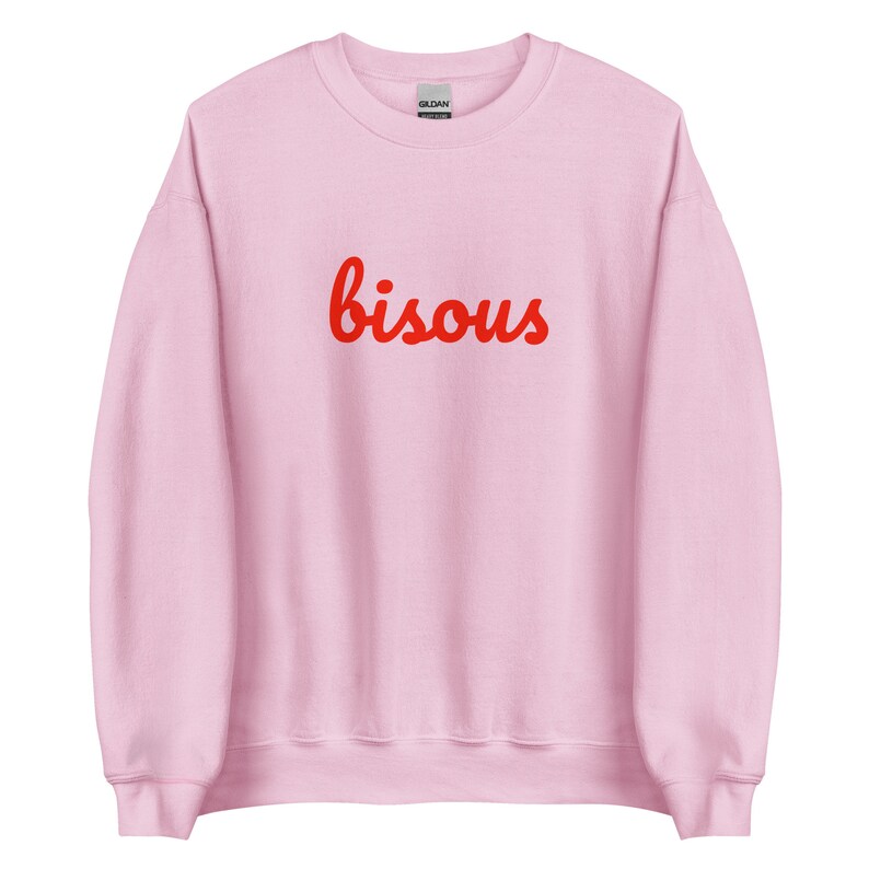 Bisous Sweatshirt | French Kiss Sweatshirt | French Slogan Sweatshirt | French Saying Shirt | French Shirt | Paris Shirt | French Sweatshirt