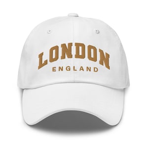 Embroidered London Baseball Hat | London Hat | Chic Hat | Athleisure Hat | Adjustable Hat | Dad hat