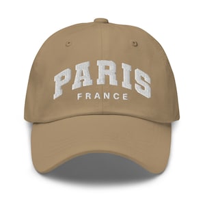 Embroidered Paris Baseball Hat (more colors) | Paris France Hat | Chic Hat | Athleisure Hat | Adjustable Hat | Dad hat