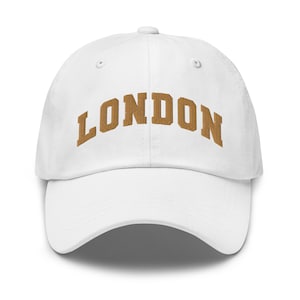 Embroidered London Baseball Hat (more colors) | London Hat | Chic Hat | Athleisure Hat | Adjustable Hat | Dad hat