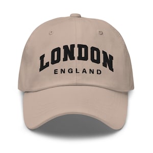 Embroidered London Baseball Hat (more colors) | London Hat | Chic Hat | Athleisure Hat | Adjustable Hat | Dad hat