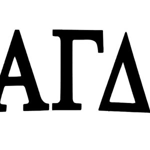 Sorority Greek Letters Sticker