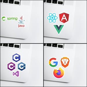100 Pcs Programming Sticker Pack, Coding Stickers, Software Stickers ...