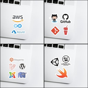 100 Pcs Programming Sticker Pack, Coding Stickers, Software Stickers ...