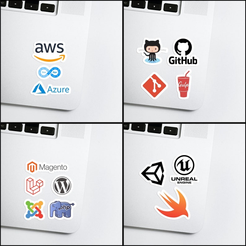 100 Pcs Programming Sticker Pack, Coding Stickers, Software Stickers ...