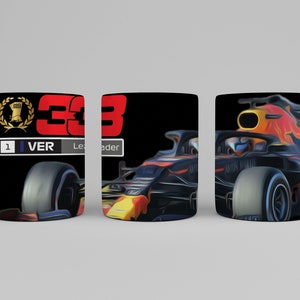 Tazza senza bordi del campione del mondo del pilota da corsa
