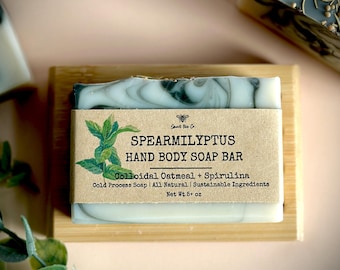 Spearmilyptus Soap Natural Essential Oil Handmade Forest Spa-like Experience Morning Crisp Smell in the Shower Energizing Kick Hand Body